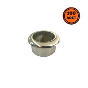 Doğalgaz Flex için 100 Adet Mermer Üstü Delik Tıpası Yüzük Krom