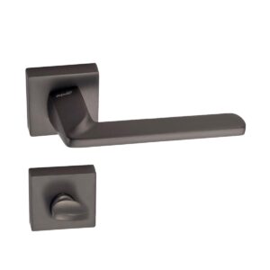 Doğanlar Radya Lüx Kare Rozetli Kapı Kolu Antrasit Wc