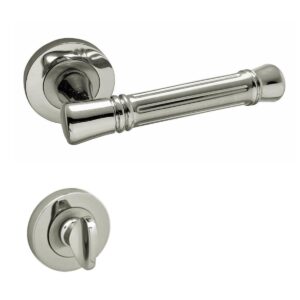 Doğanlar Konsept Venedik Rozetli Kapı Kolu Nikel Saten Wc