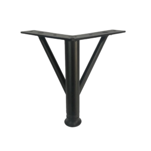 Firkete Ayak Metal 25 cm Mat Siyah Mobilya Koltuk Ayağı