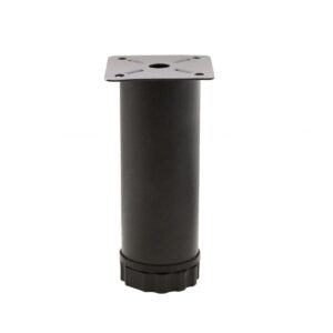 Mobilya Ayağı Metal 12 cm Alttan Ayarlı 42 mm Mat Siyah Ayak