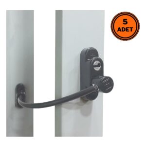 5 Adet Penkid Pvc Pencere Çocuk Emniyet Kilidi Antrasit