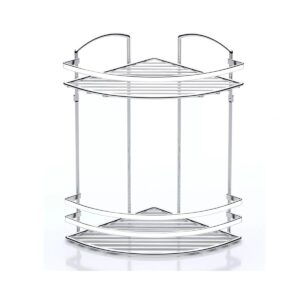 Tekno Tel LM-008 2 Katlı Köşelik Banyo Rafı Şampuanlık Krom