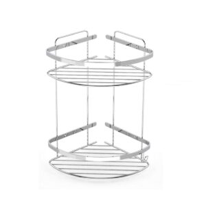 Tema 2 Katlı Köşelik Banyo Rafı Şampuanlık Krom Paslanmaz