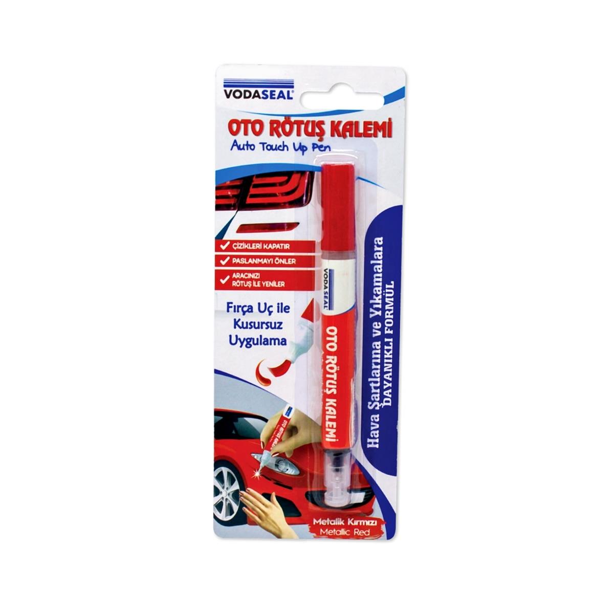 Vodaseal Araç Oto Rötuş Çizik Kalemi Metalik Kırmızı Boya Kalemi - Görsel 2